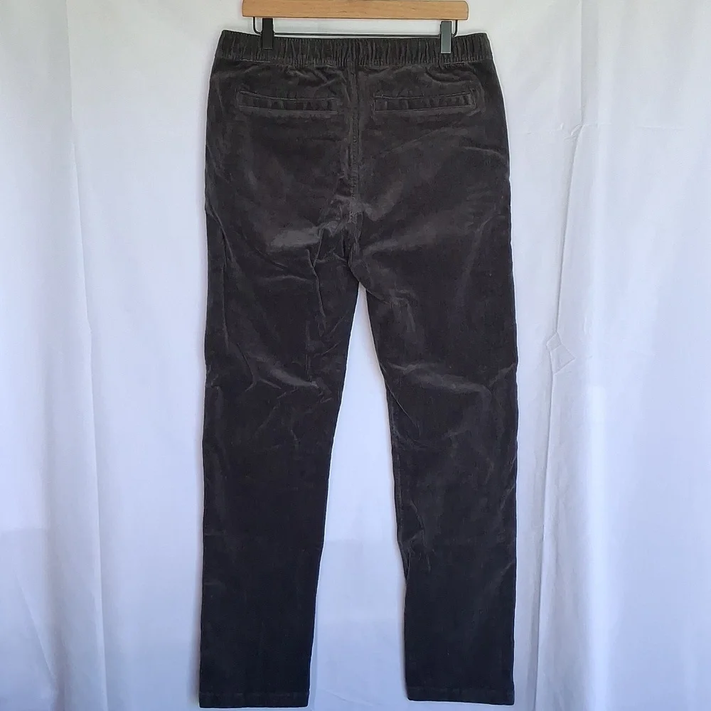 Quince Organic Corduroy Drawstring Trouser Dark Coal M